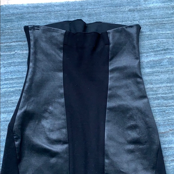 Theory Black Two Texture Strapless Mini Dress 6 - Picture 8 of 11